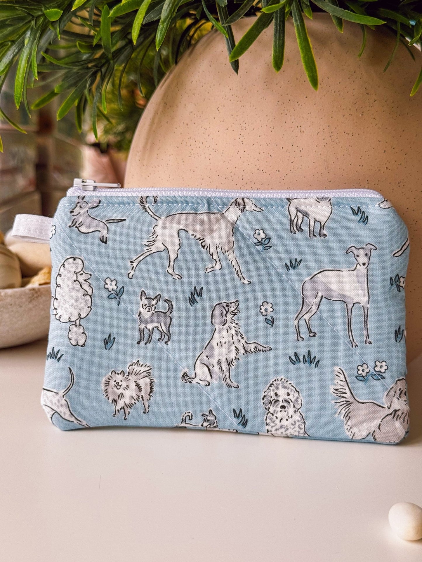 Blue Dogs (Liberty) Keychain Wallet - Ana Woods