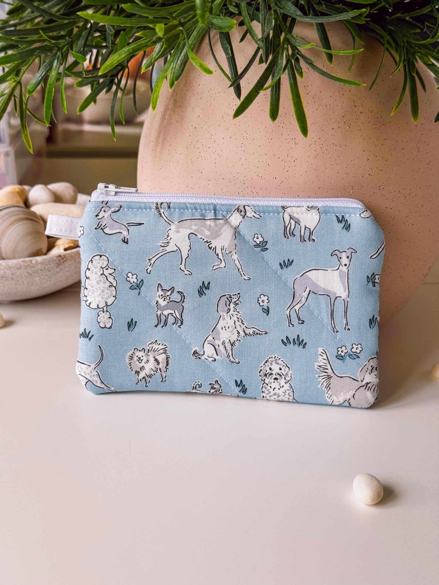 Blue Dogs (Liberty) Keychain Wallet - Ana Woods