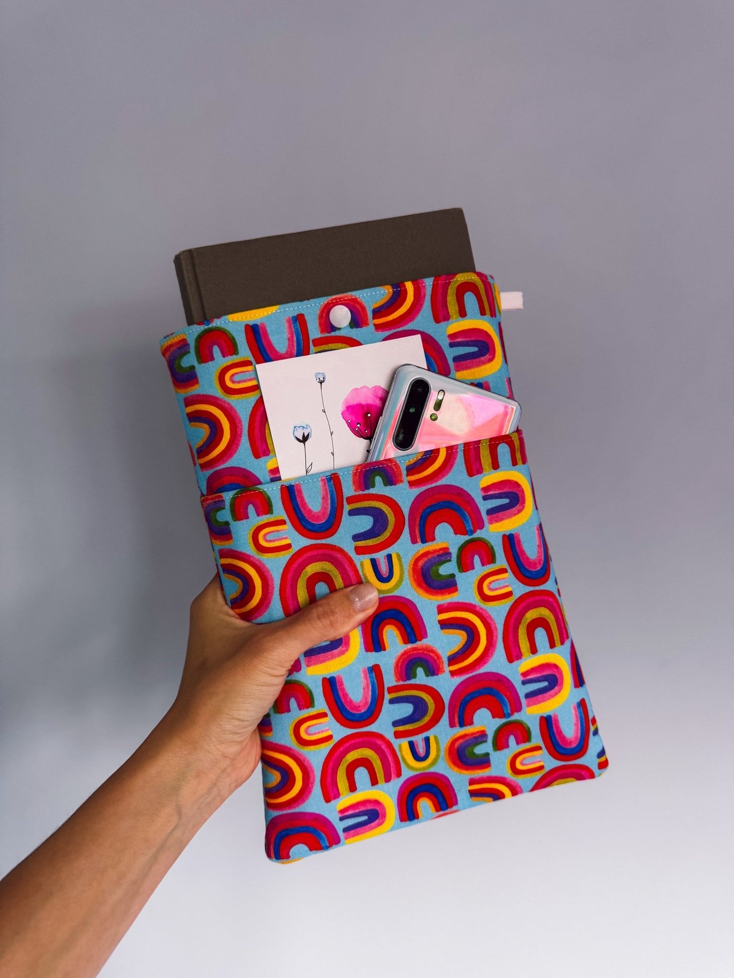 Blue Rainbows Book & Gadget Sleeve - Ana Woods