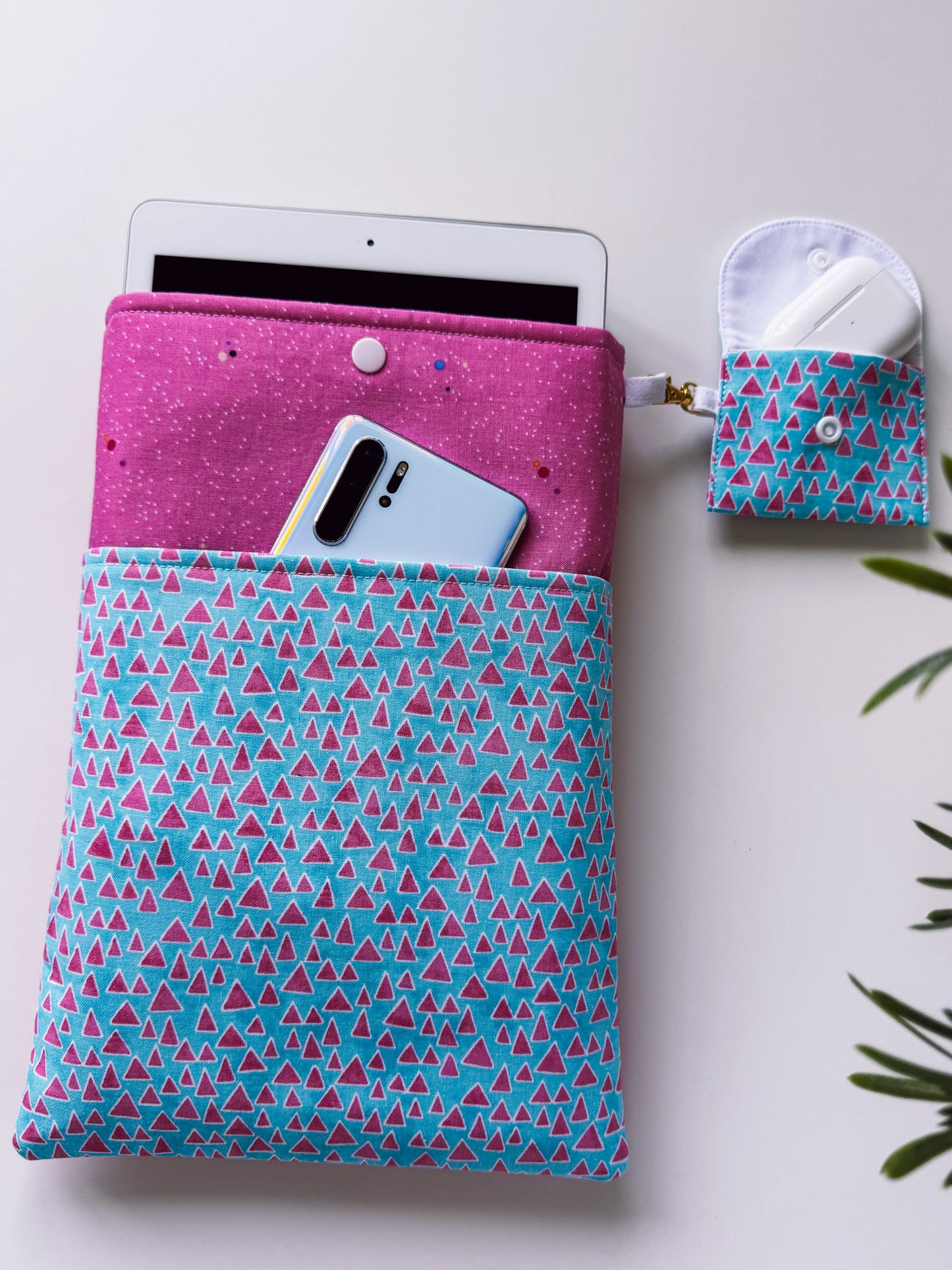 Bright Pink Book & Gadget Sleeve - Ana Woods