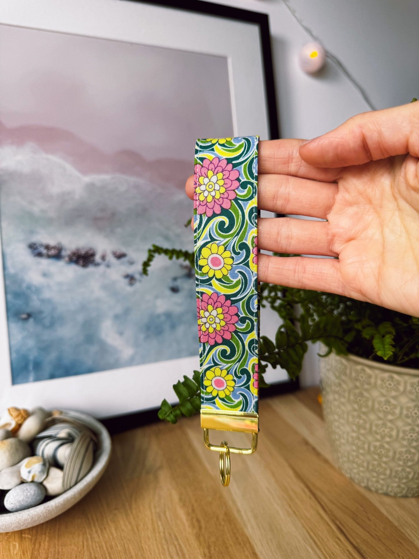 Bright Summer (Liberty) Keychain Wristlet - Ana Woods