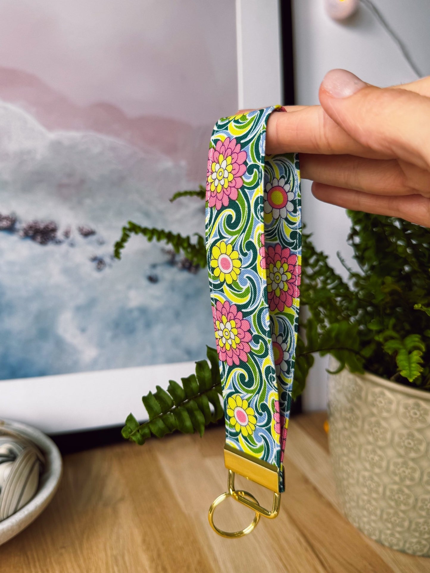 Bright Summer (Liberty) Keychain Wristlet - Ana Woods