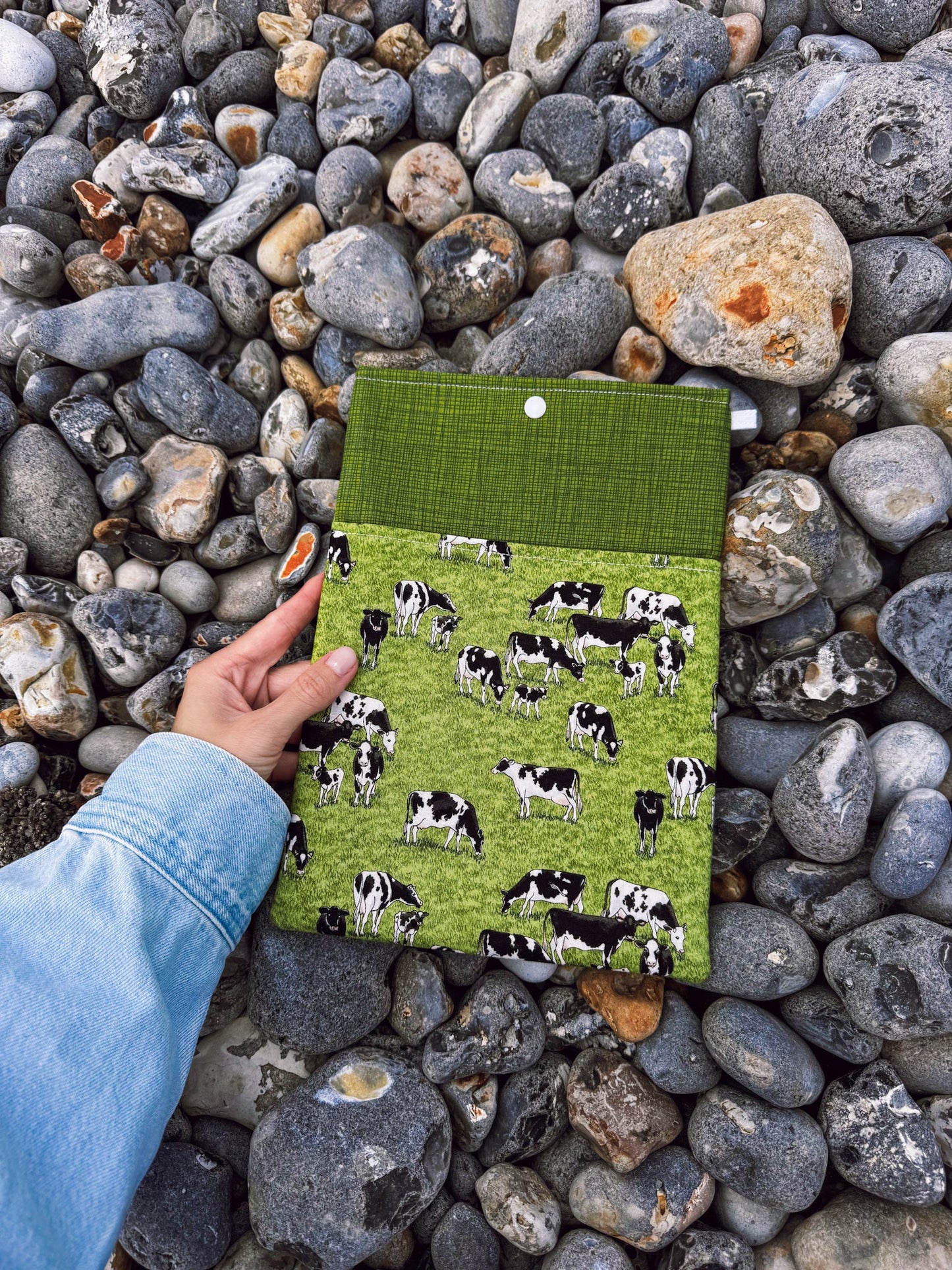Cow Farm Book & Gadget Sleeve - Ana Woods