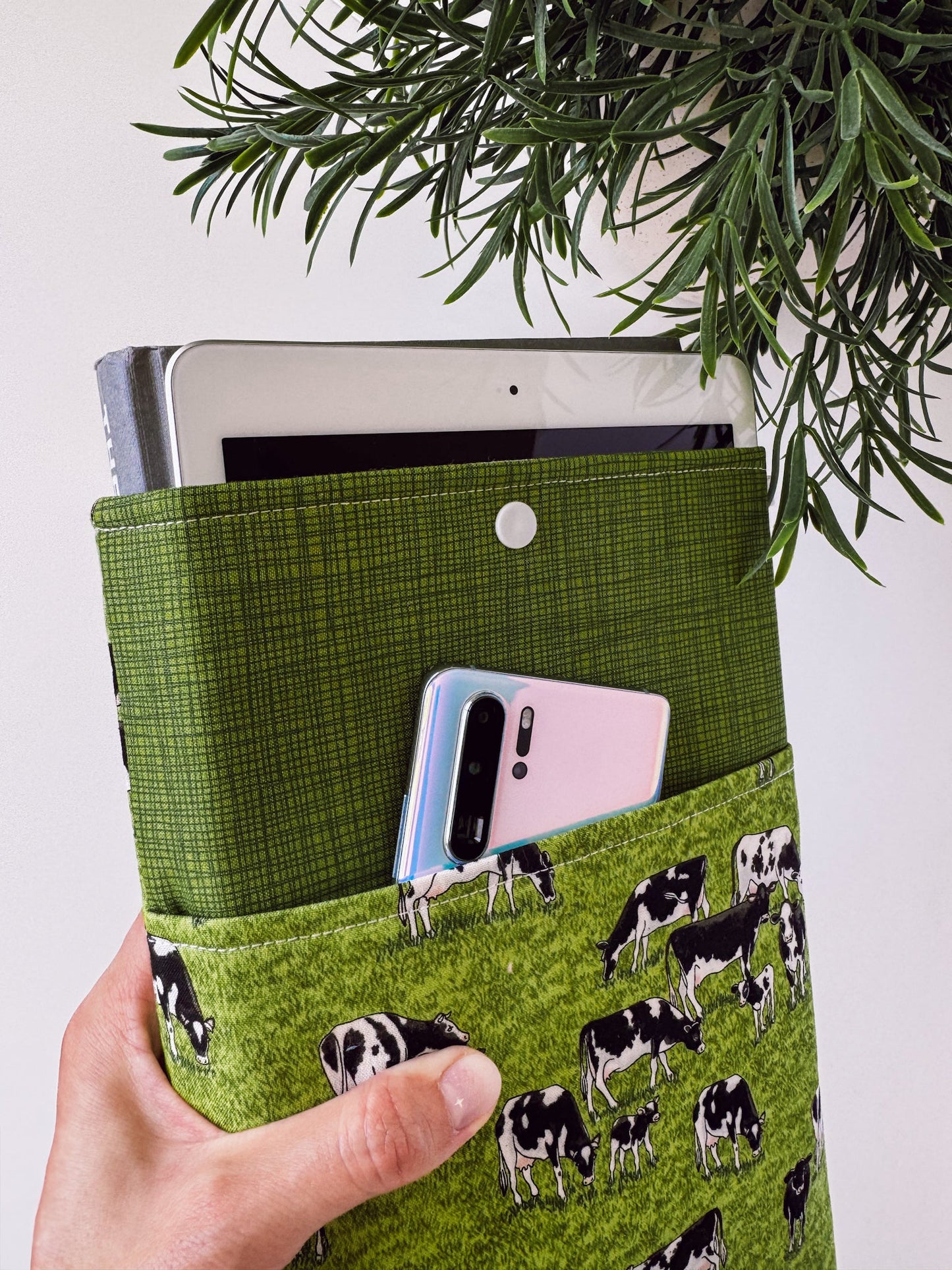 Cow Farm Book & Gadget Sleeve - Ana Woods