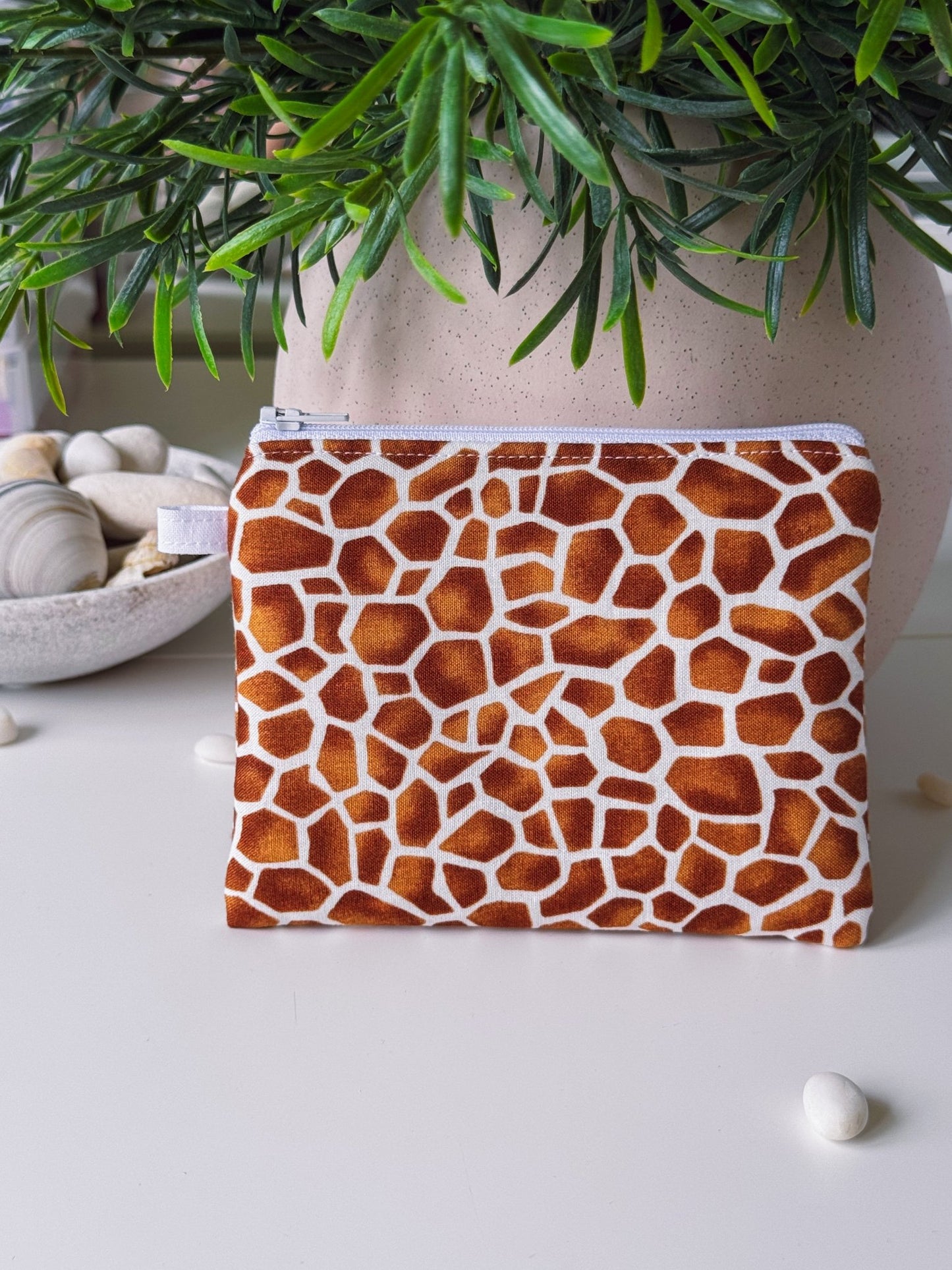 Giraffe Patterned Keychain Wallet - Ana Woods