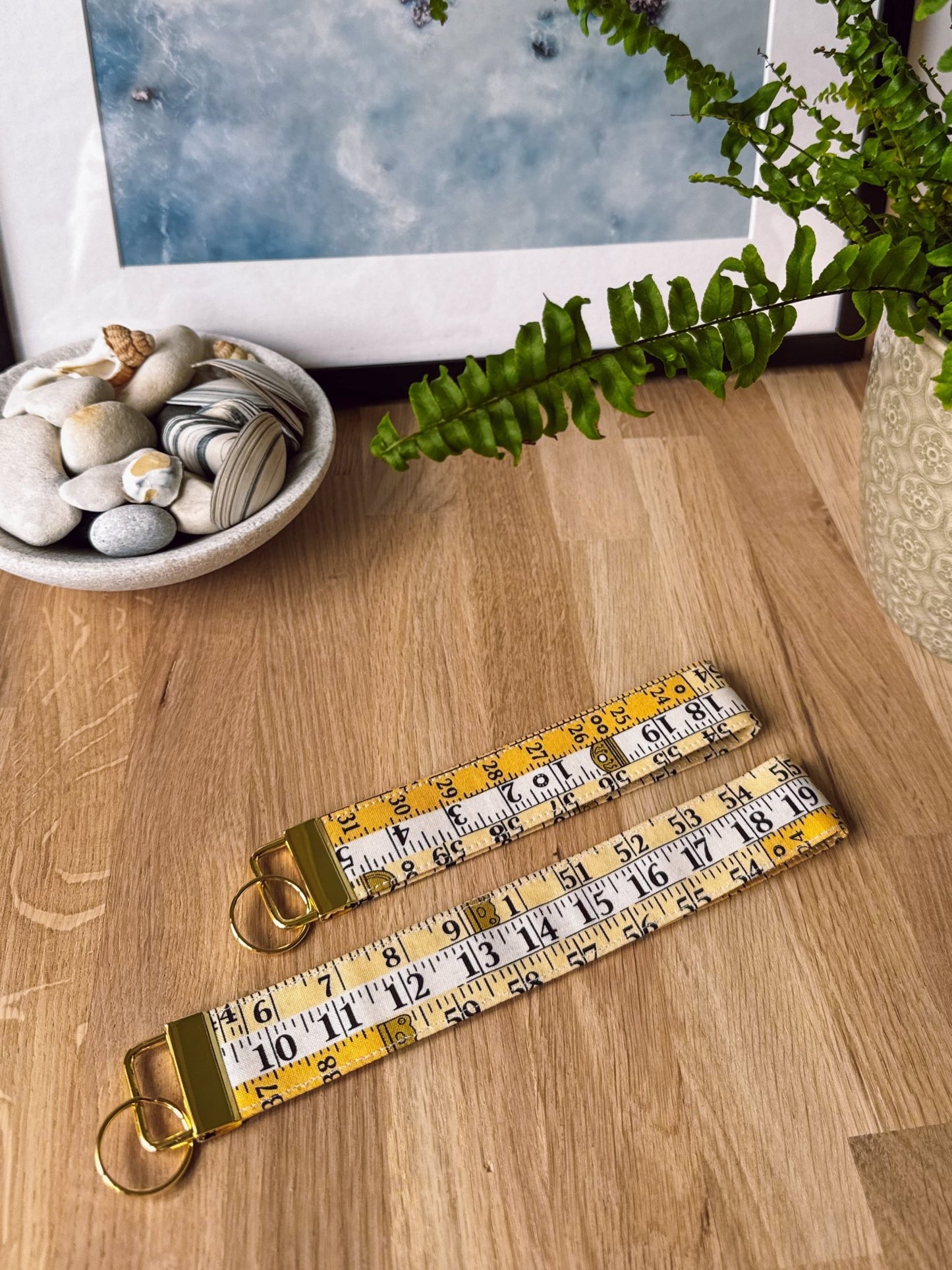 Measuring Tape Keychain Wristlet - Ana Woods