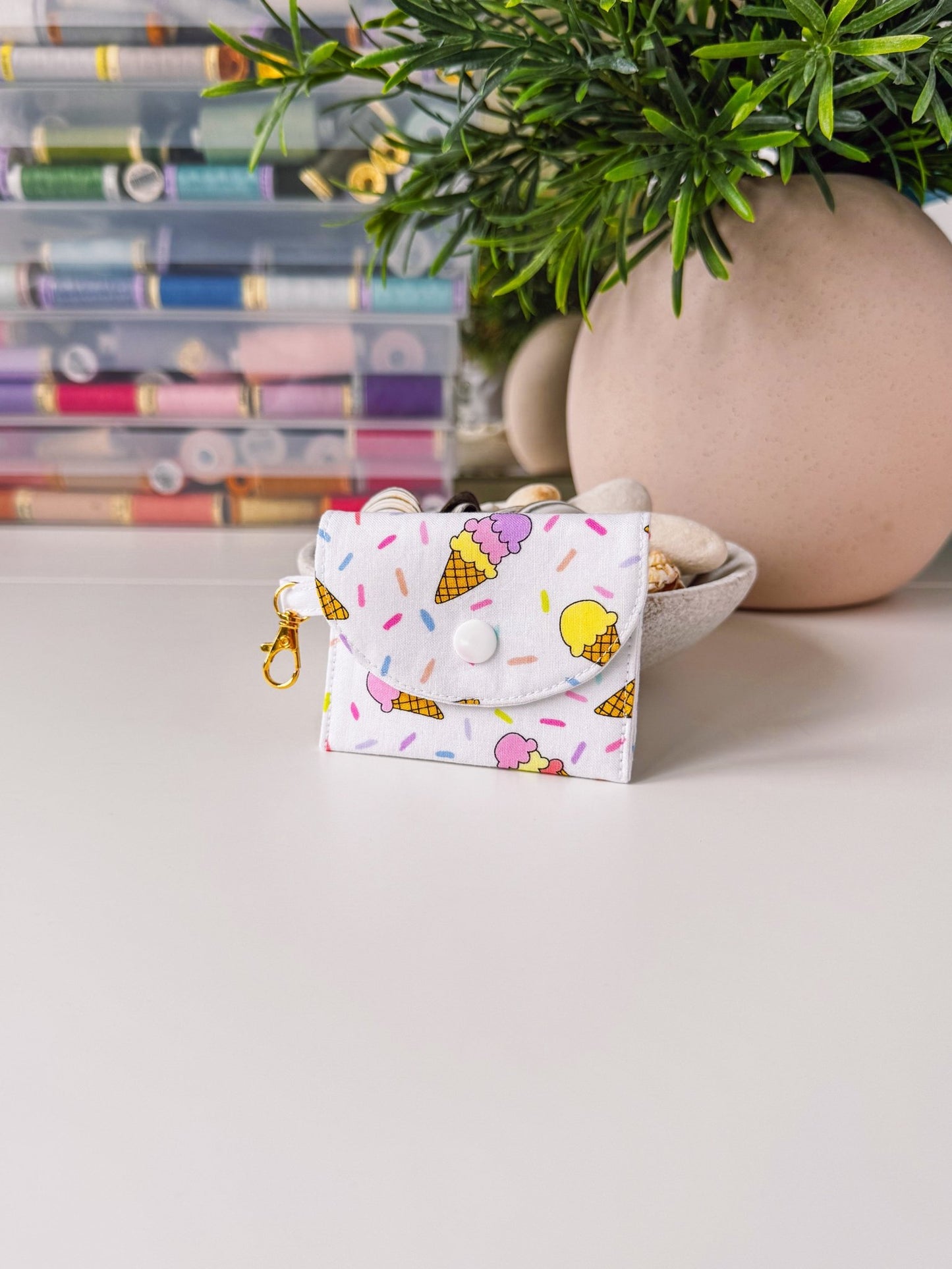 Mini Clip Case Ice Cream Confetti - Ana Woods