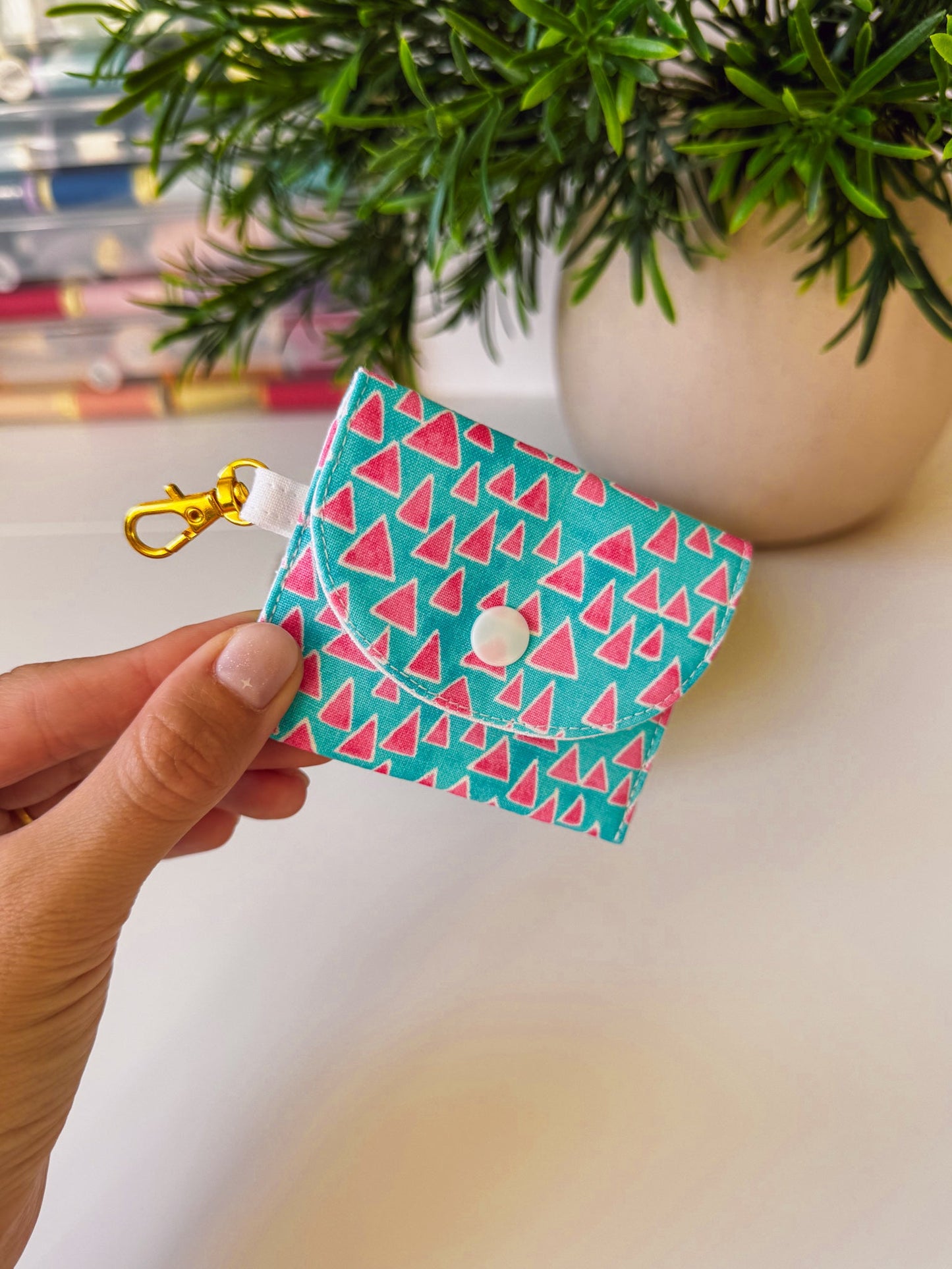 Mini Clip Case Soft Teal - Ana Woods