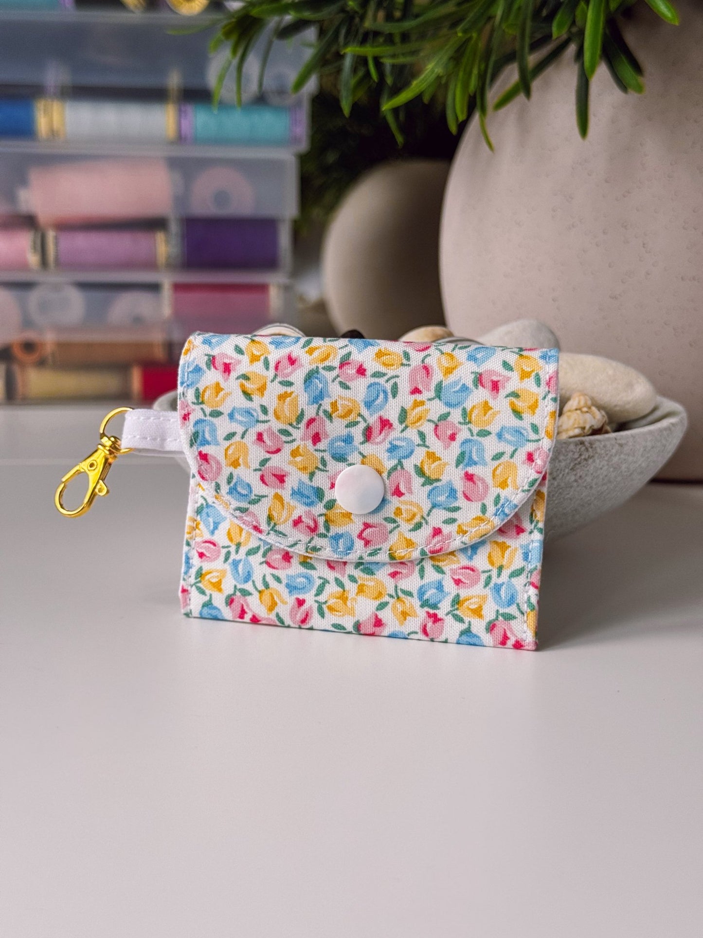 Mini Clip Case Tulip Garden (Liberty) - Ana Woods