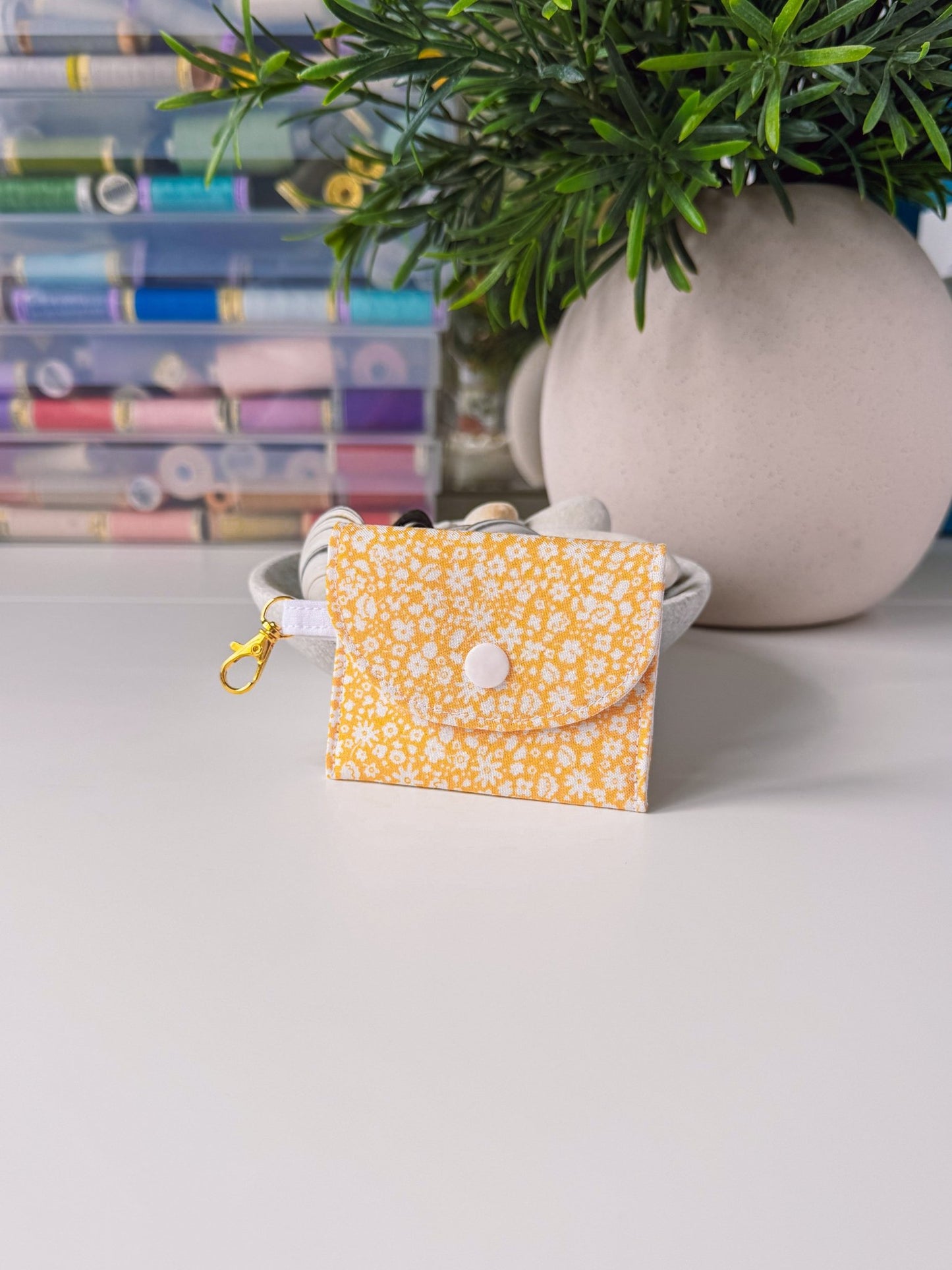 Mini Clip Case Yellow Field (Liberty) - Ana Woods