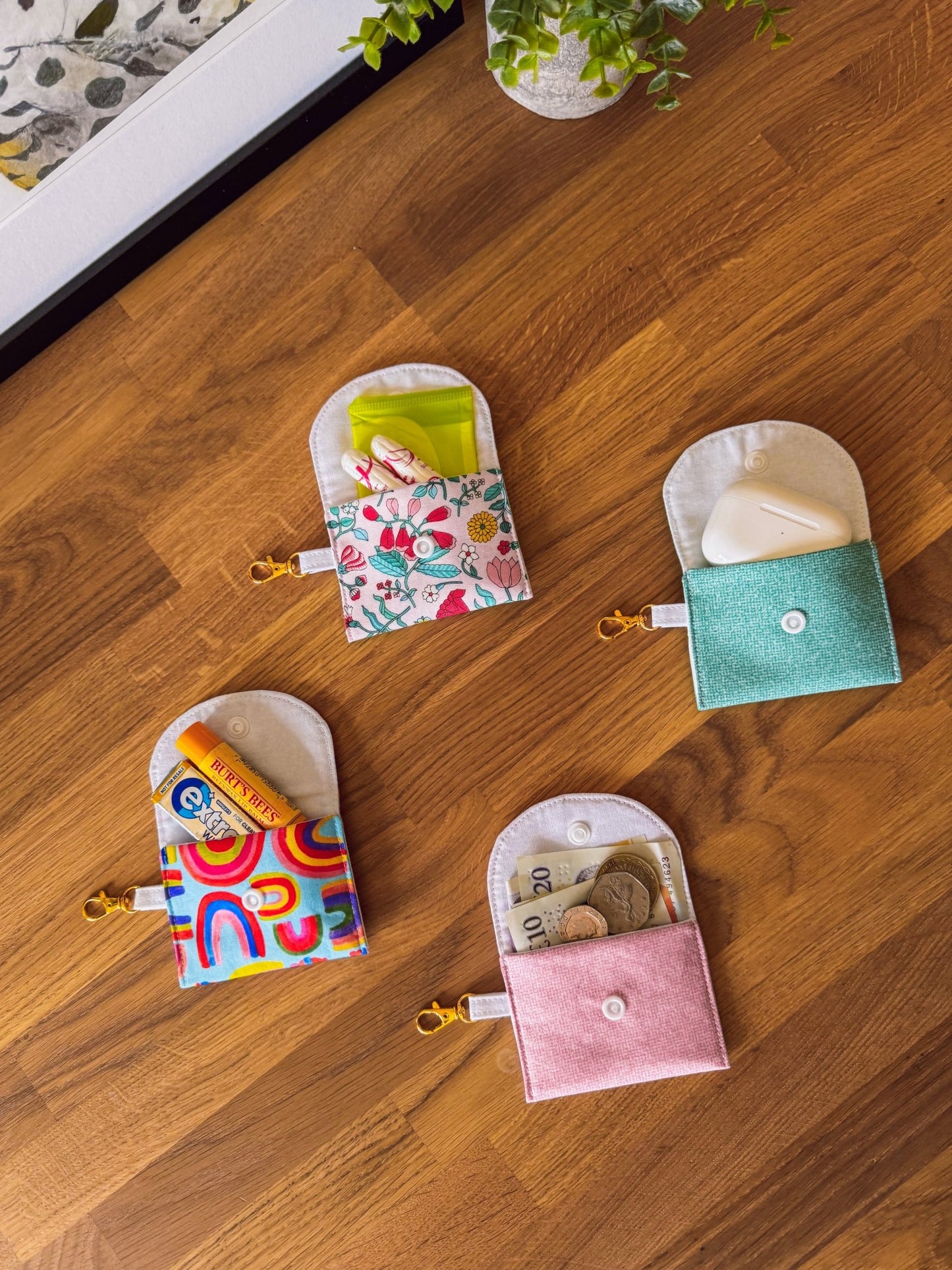 Pale Pink Dots Mini Clip Case - Ana Woods