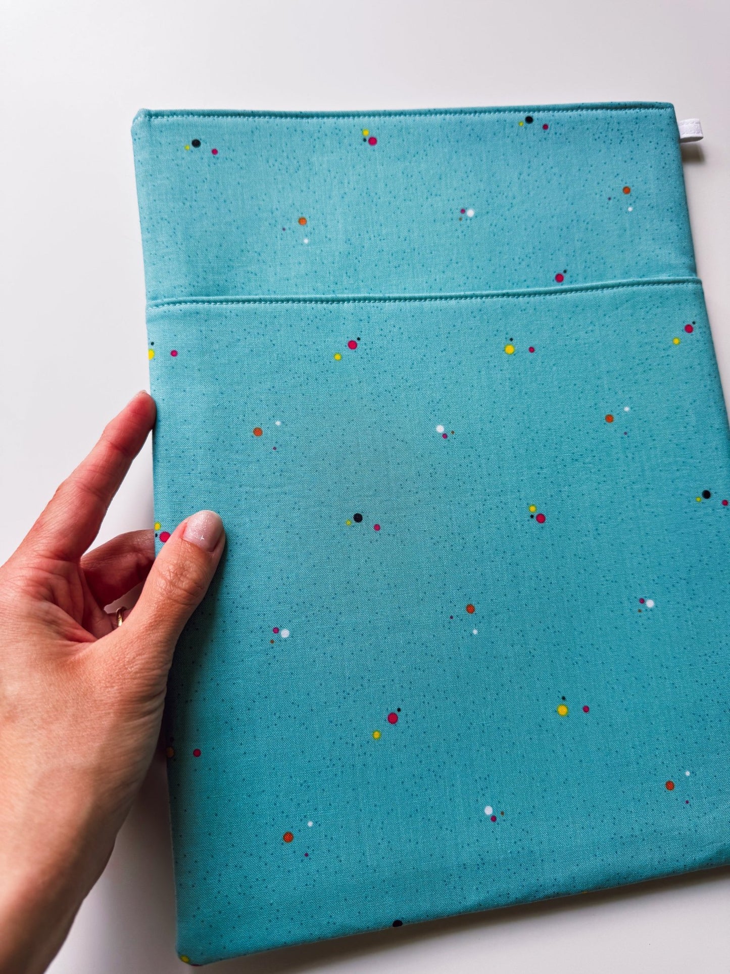 Teal Blue Book & Gadget Sleeve - Ana Woods