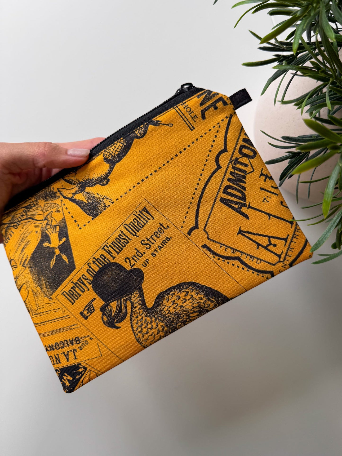 Alice in Wonderland Zip Bag - Ana Woods