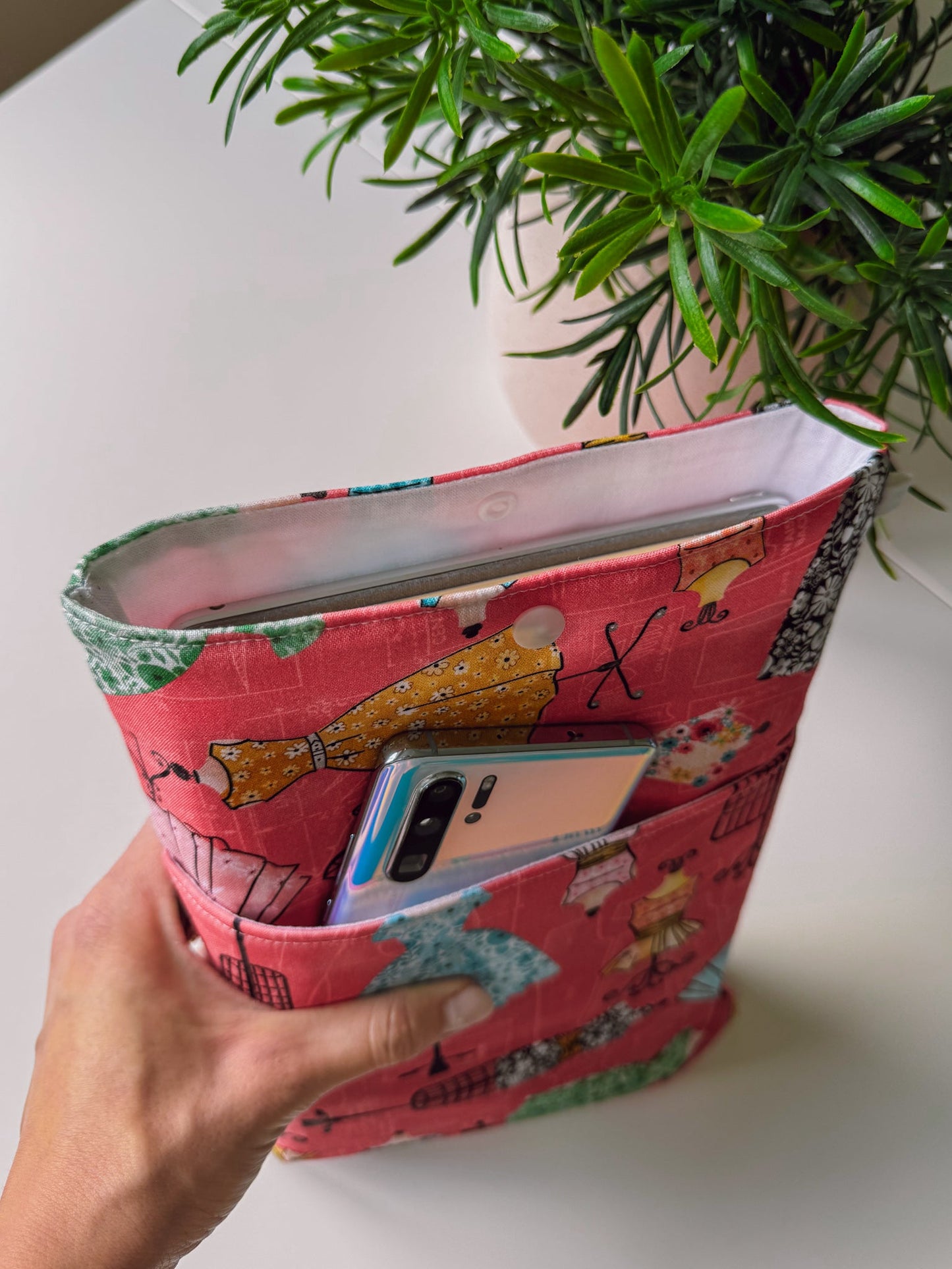 Berry Seamstress Book & Gadget Sleeve - Ana Woods