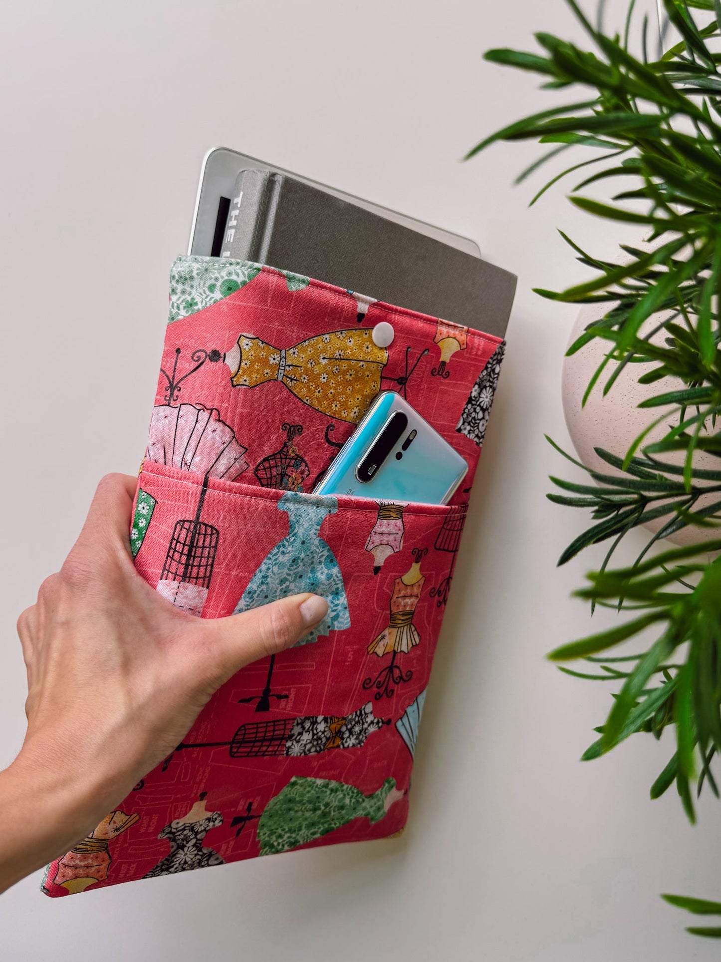 Berry Seamstress Book & Gadget Sleeve - Ana Woods