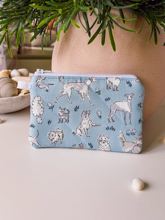 Blue Dogs (Liberty) Keychain Wallet - Ana Woods