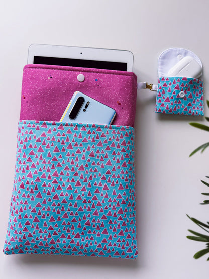 Bright Pink Book & Gadget Sleeve - Ana Woods