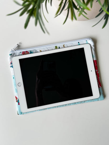 Christmas Village Quilted Zip Bags - Ana Woods