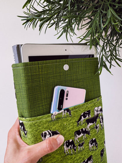Cow Farm Book & Gadget Sleeve - Ana Woods