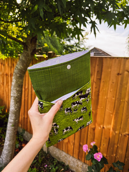 Cow Farm Book & Gadget Sleeve - Ana Woods