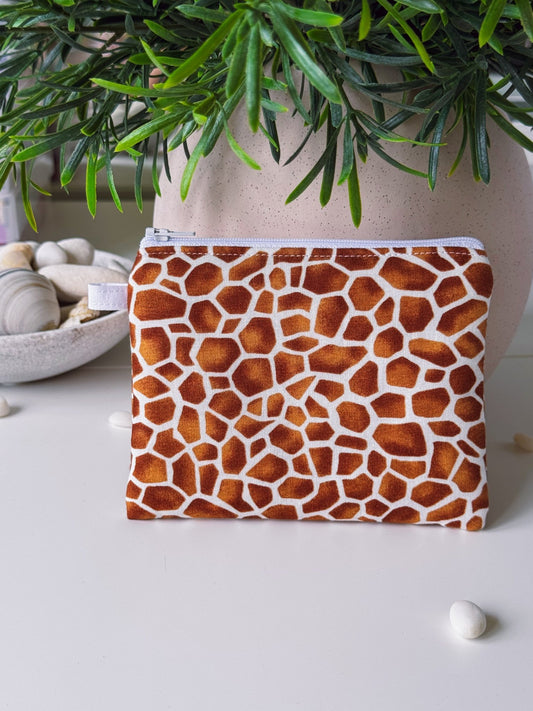 Giraffe Patterned Keychain Wallet - Ana Woods