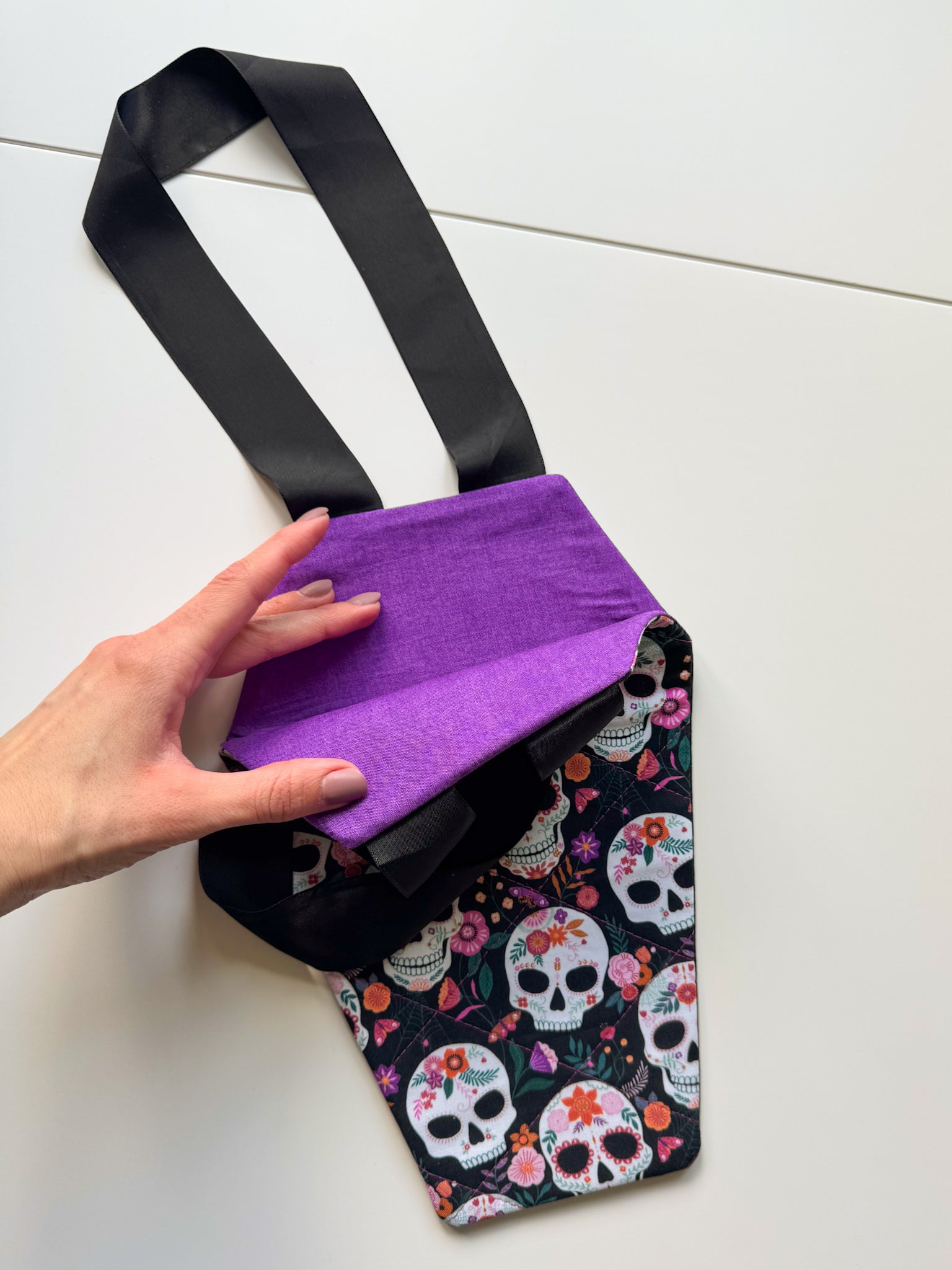 Halloween Coffin Calavera Treat Bag - Ana Woods