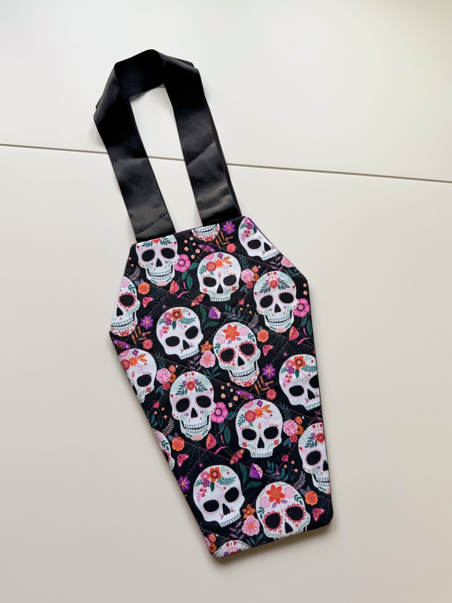 Halloween Coffin Calavera Treat Bag - Ana Woods