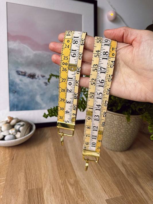 Measuring Tape Keychain Wristlet - Ana Woods