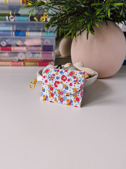 Mini Clip Case Red Flower Meadow (Liberty) - Ana Woods