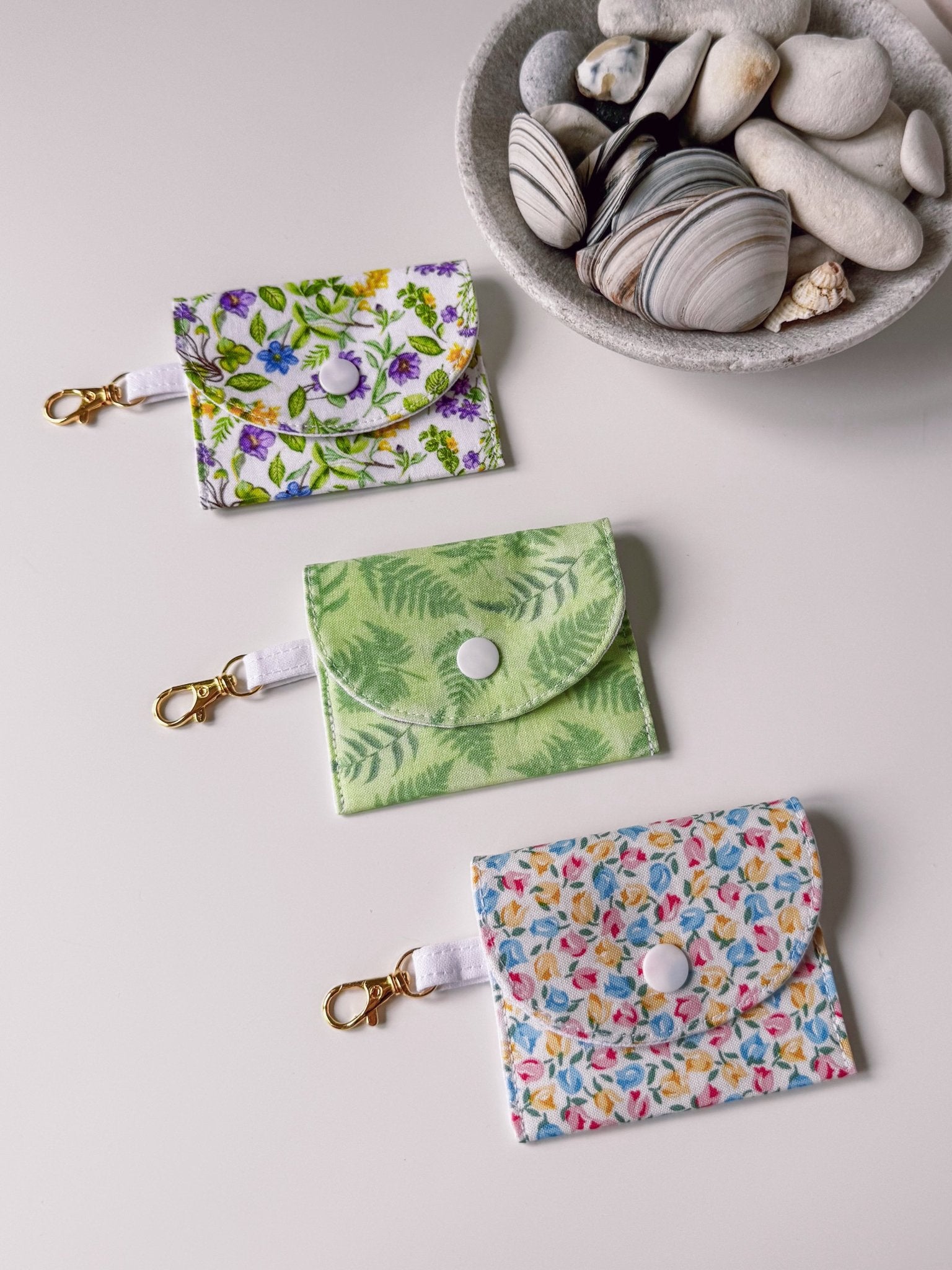 Mini Clip Case Tulip Garden (Liberty) - Ana Woods