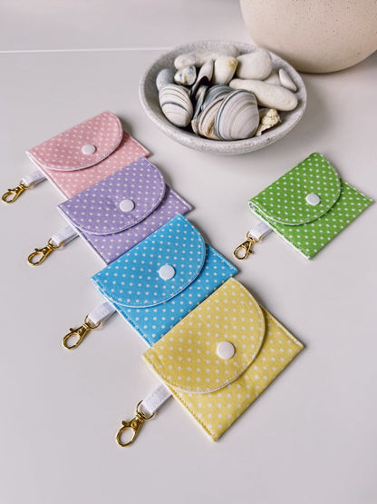 Pale Pink Dots Mini Clip Case - Ana Woods