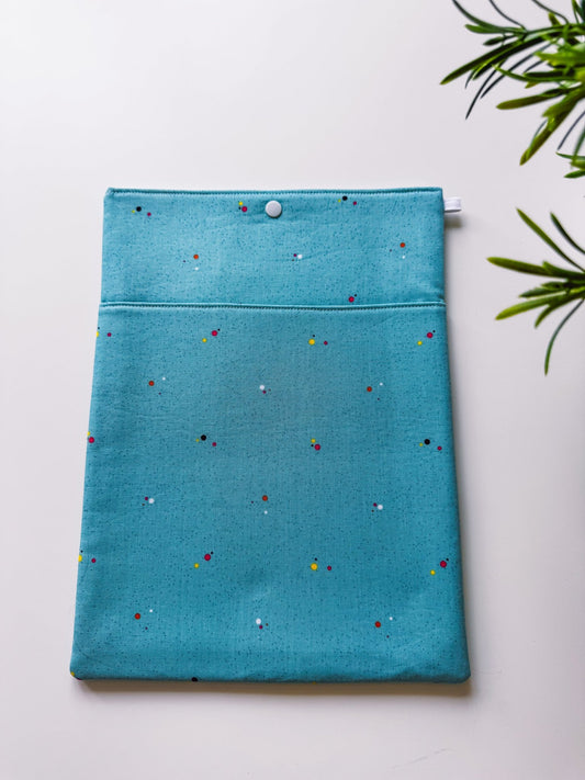 Teal Blue Book & Gadget Sleeve - Ana Woods