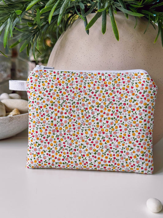 Tiny Flower Field (Liberty) Keychain Wallet - Ana Woods